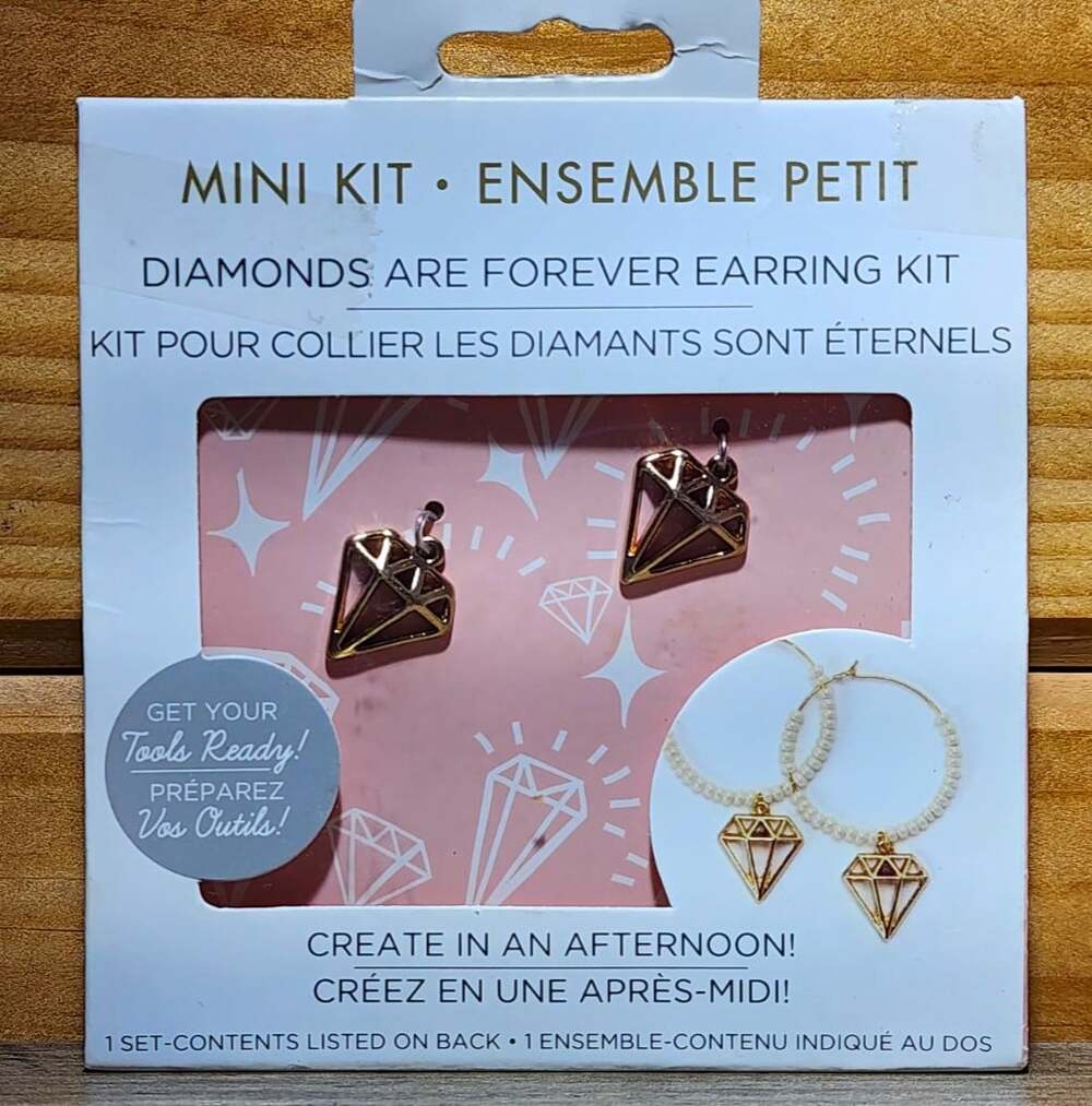 Diamonds Are Forever DIY Earring Kit Mini Kit MBK41464